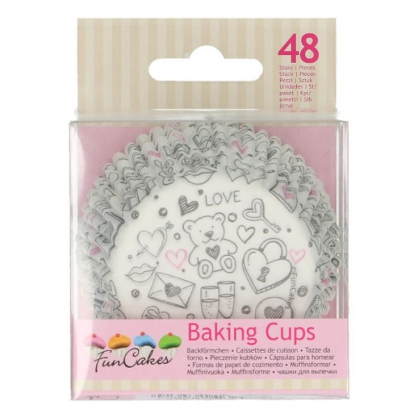Cupcake Baking Cases - Love Doodle